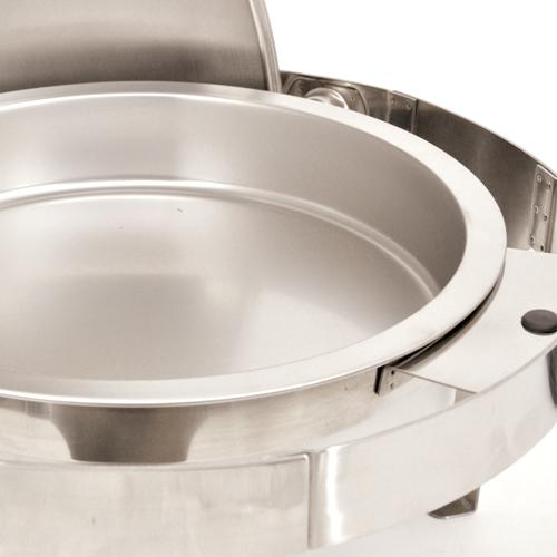 6 QT / 5.6 L Stainless Steel Round Chafing with Roll Top Lid